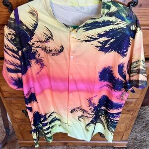 Tropical Sunset Men's Shirt
